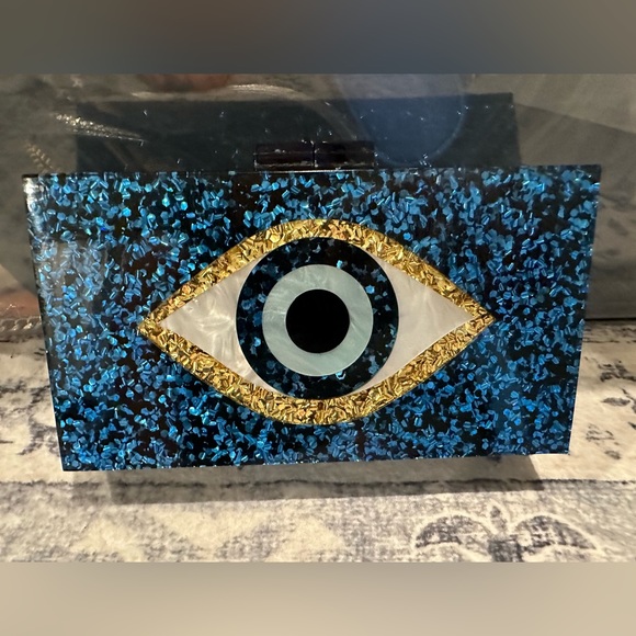 Handbags - Evil Eye Clutch Crossbody NIB